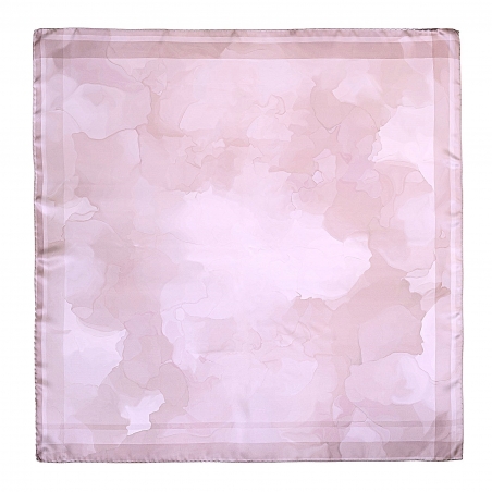 Esarfa matase Gracefulness Pearl blush beige aquarela