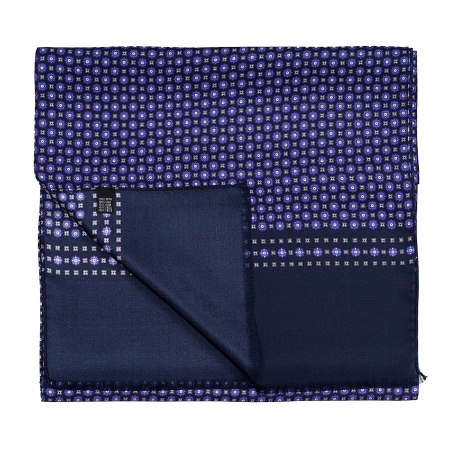 Esarfa matase barbati Uomo Florence purple, navy