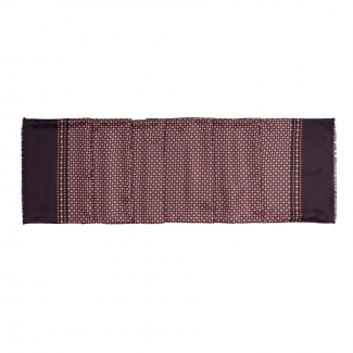 Wool and Silk scarf Uomo Turin brown