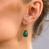 Sterling Silver Earrings Mystic Jade gold