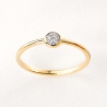 14 K Gold Ring Minimal My Choice with diamonds