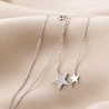 Sterling Silver Necklace 3 Good Stars