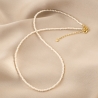 Sterling Silver Necklace XS Just Classy Touch perle gold