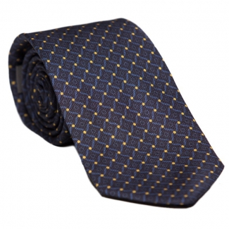 L. Biagiotti round tie navy pattern Celebration