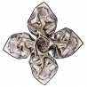 Inside beauty paisley beige Silk scarf