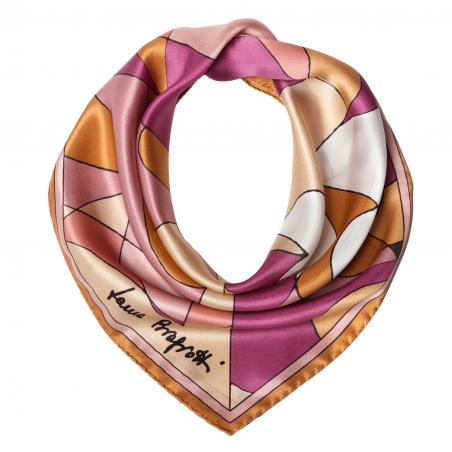 Abstract terra pastel Silk scarf