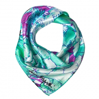 Exuberance turcoise Silk scarf