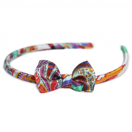 City Rainbow silk headband