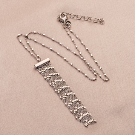 Silver necklace Sparkling Rain