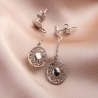 Moments silver earrings