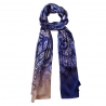 Sal matase Laura Biagiotti Paisley Blue Lapis