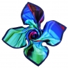 Color Storm blue silk scarf