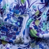 Silk scarf Essence of Summer blue