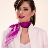 Silk scarf Inside that day magenta