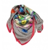 Gift: RR Raviolli Red silk scarf and silver scarf ring