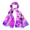 Silk shawl Violet Roses