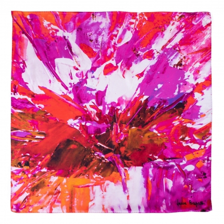 Silk scarf True Colors red